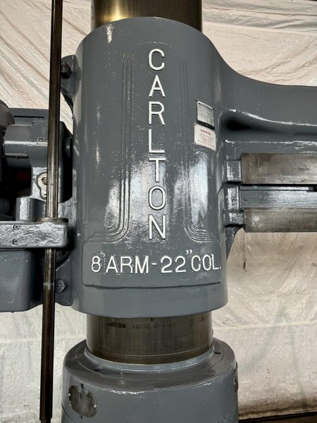 8&#039; X 22&quot; CARLTON NATCO 5A RADIAL ARM DRILL. STOCK # 0893524