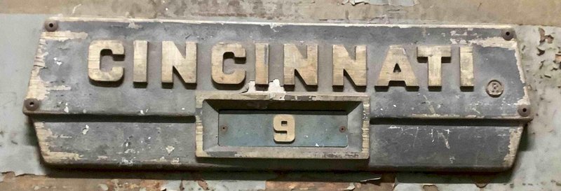 225 TON X 12' CINCINNATI MODEL #9 MECHANICAL PRESS BRAKE: STOCK #22781