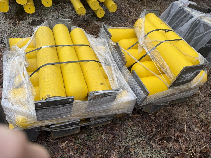 IDEAL SHIELD PLASTIC COATED HEAVY DUTY SAFETY BOLLARDS: YOBRO #24876