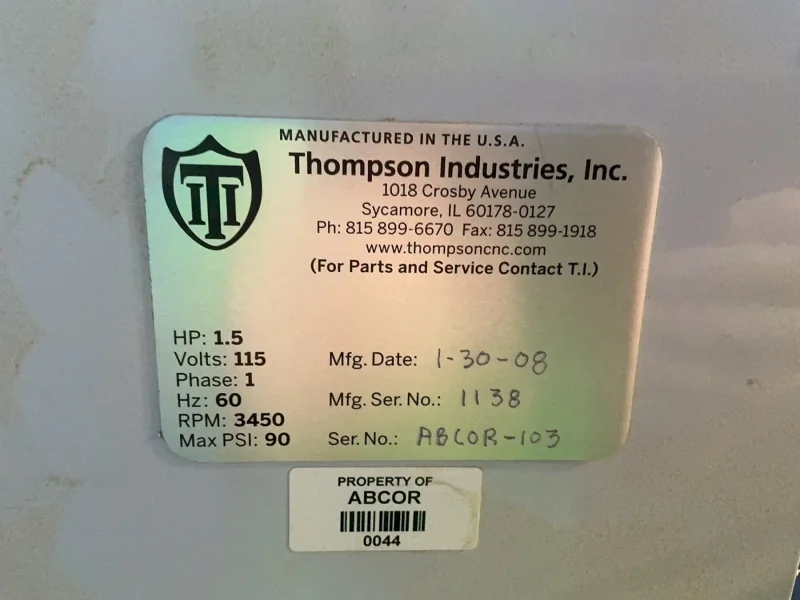 THOMPSON INDUSTRIES PUNCH MACHINE