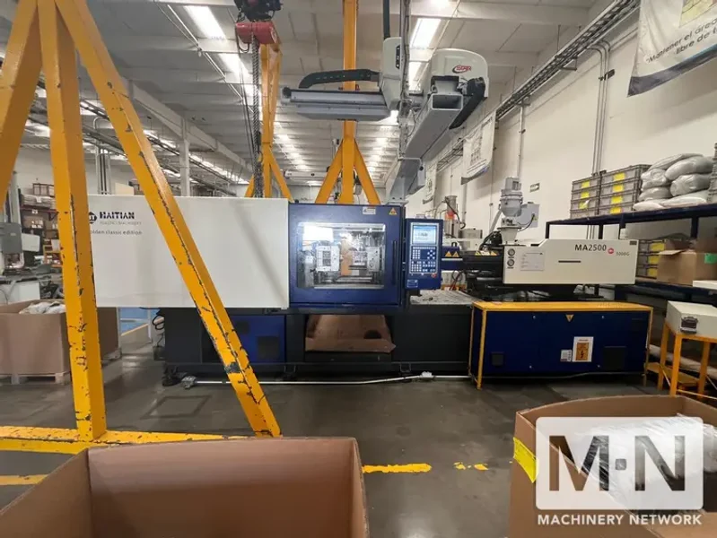 280 TON 18.3 OZ HAITIAN MODEL MA2500/G INJECTION MOLDING MACHINE MFG  2018