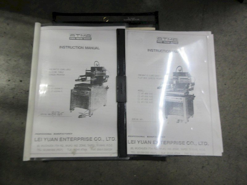 ATMA Pneumatic Euro-Spec Sliding Table Screen Printer- Auction Item