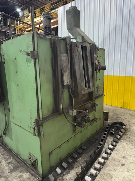 4 STATION X 20 HP -72&quot; X 40&quot; BRONCO SHOT BLAST ROTARY TABLE PART BLASTIN MACHINE: STOCK #23778