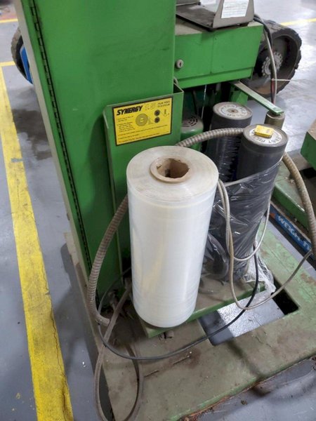 SYNERGY MODEL 1.5 SEMI-AUTO STRETCH WRAP MACHINE WITH WEIGHT-TRONIX SCALE: YOBRO #24715
