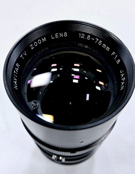 NAVITAR TV ZOOM LENS 12.5-75MM F1.8 VIDEO LENS USED