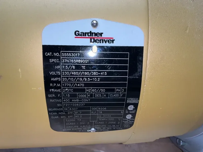 GARDNER DENVER .6 BAR VACUUM PUMP  -  V-KTA 80/1 C (37)