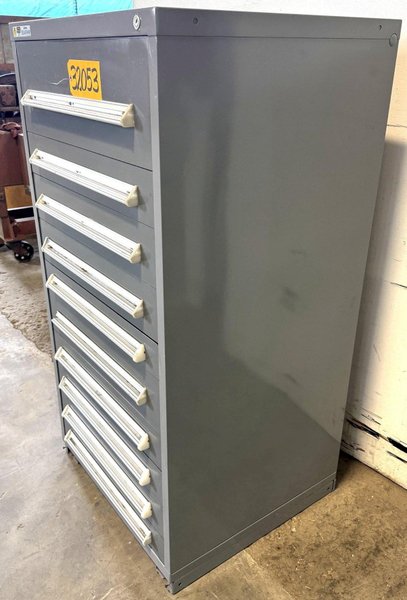 Vidmar Storage Cabinet, 10 Drawer, 30"W x 27-3/4"D x 59"H