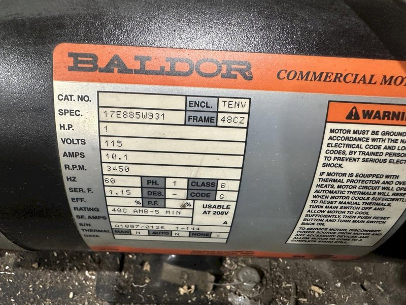 4,000 LBS X 60" X 48" ECONO LIFT HYDRAULIC SCISSOR LIFT TABLE WITH ROTARY ROLLER CONVEYOR TOP, 115 VOLT: STOCK #20960