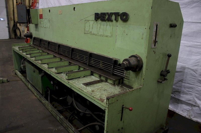 10' X 1/4" PEXTO HYDRAULIC SHEAR: STOCK #76321