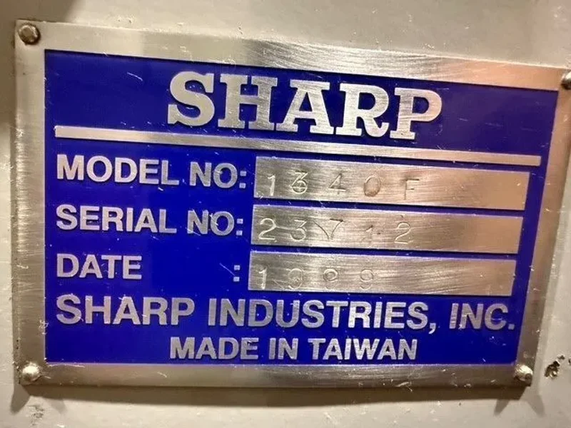 SHARP 1340F  13”/19” x 40”cc Precision Gap Lathe 1999’ #7658