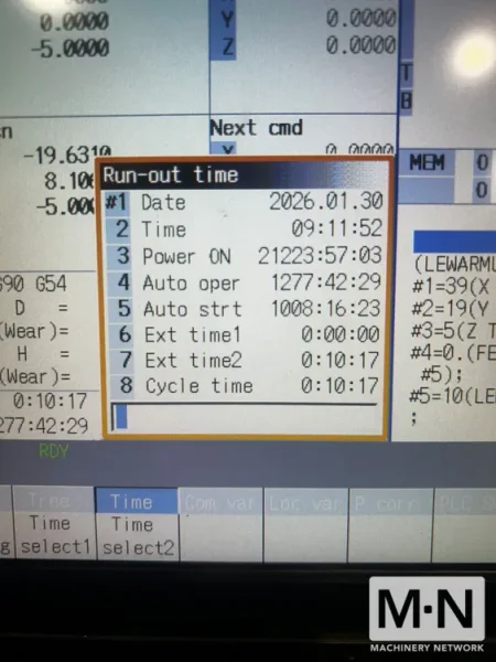 Mitsubishi MCV-1000A CNC Vertical Machining Center, 2015
