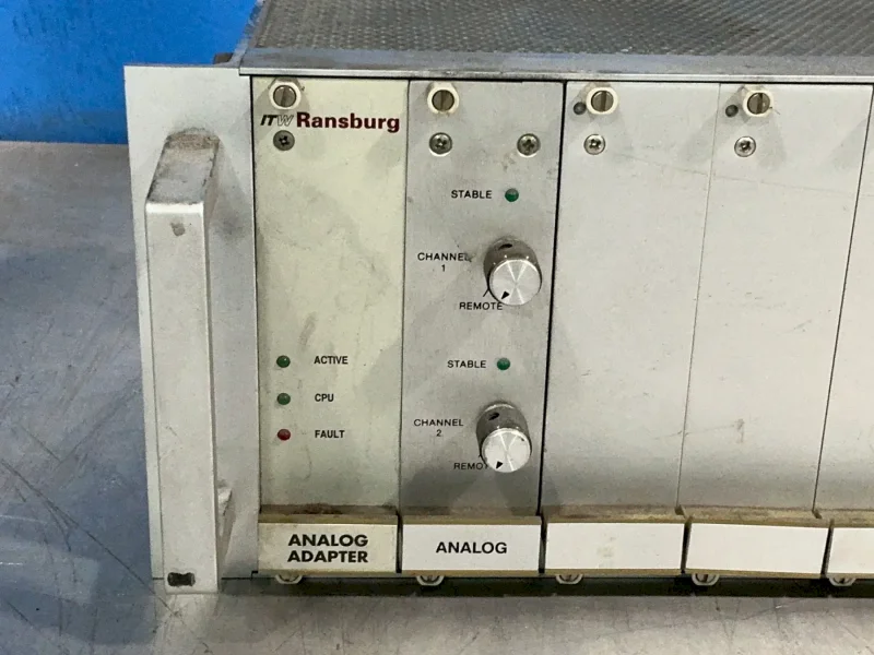 RANSBURG PLC RACK ASSEMBLY W/ANALOG MODULES  -  EURO-36765-401