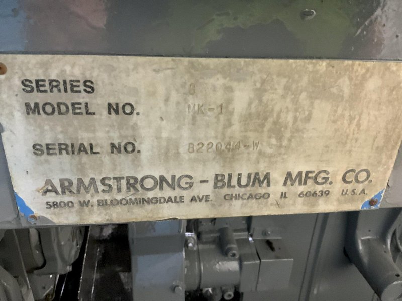18" X 20" MARVEL MARK 1 VERTICAL BANDSAW: STOCK #81065