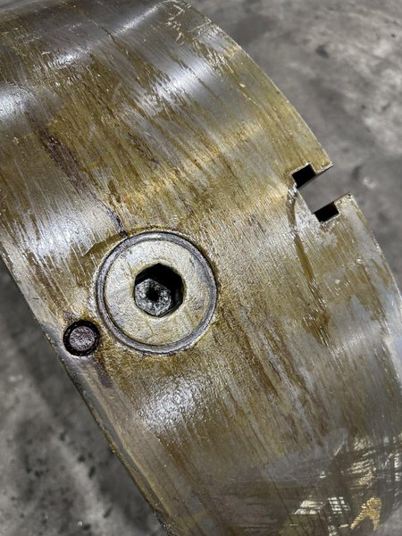 32&quot; GISHOLT 3-JAW LATHE CHUCK  D1-15 MOUNT 12.5&quot; HOLE: STOCK #23581