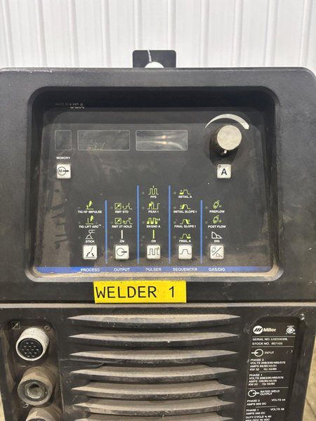 MILLER MAXSTAR 700 TIG WELDER WITH COOLMATE 3.5 COOLER: STOCK #22595
