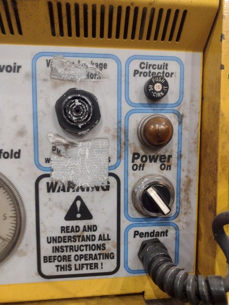 5,000 LBS ANVER MODEL #E500M10-200-5/44 VACUUM SHEET LIFTER:YOBRO #25016