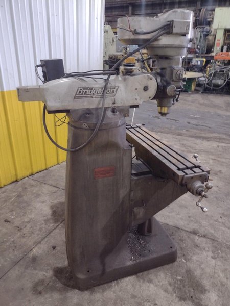 2 HP BRIDGEPORT SERIES I VERTICAL RAM TYPE MILL: YOBRO #24975