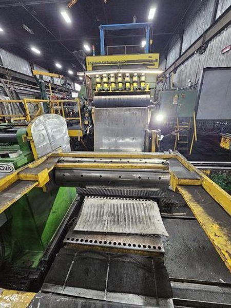 60” x .135” x 50,000 Lbs. Cincinnati/Herr-Voss Slitting Line. STOCK #0999625