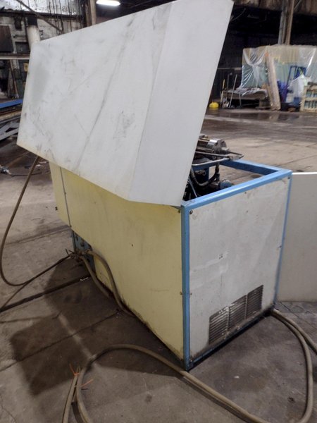 5&#039; x 13&#039; JET EDGE (2013) MODEL #5X13-MR GANTRY RAIL WATERJET CUTTING TABLE, WITH IP-60-50 INTENSIFIER PUMP: STOCK #19309