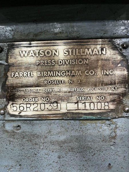 300 TON WATSON STILLMAN HORIZONTAL WHEEL PRESS