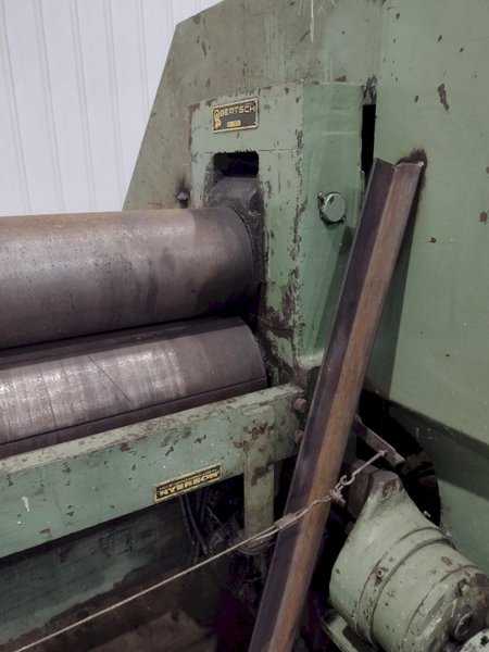 8' X 1/2" BERTSCH #9 3-ROLL INITIAL PINCH PLATE BENDING ROLL: YOBRO #25159