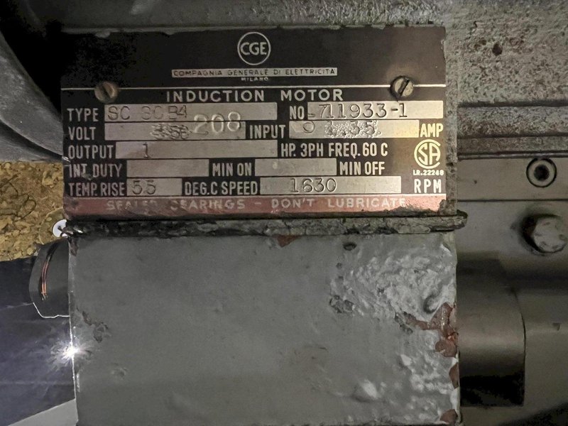 7 GAUGE WIRE (.188&quot;) SIMA MODEL #P4 DOUBLE-BLOW COLD HEADER MACHINE: STOCK #22266