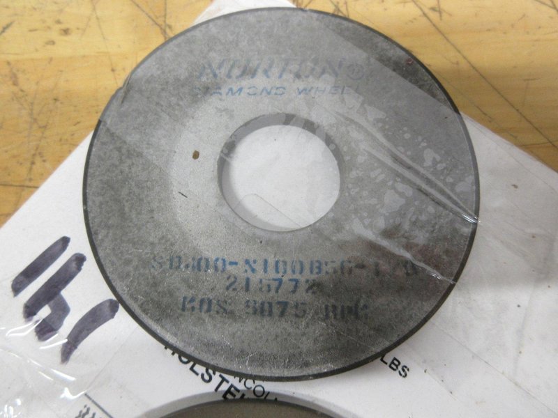 Norton Diamond Carbide Grinding Wheels | (2) Norton 6" x 1/8" x1-1/4" **New**,  (2) Norton 4" x ¼" x 1-1/4"  (1) New &amp;  (1) @ 50%- Auction Item
