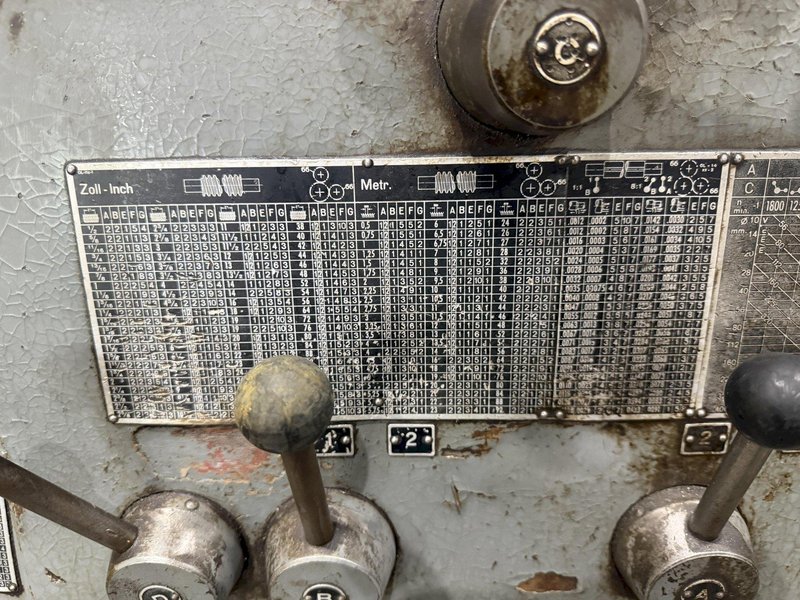 20" X 84" MEUSER MODEL #M1L-34828 ENGINE LATHE, 2" HOLE &amp; METRIC: YOBRO #25402