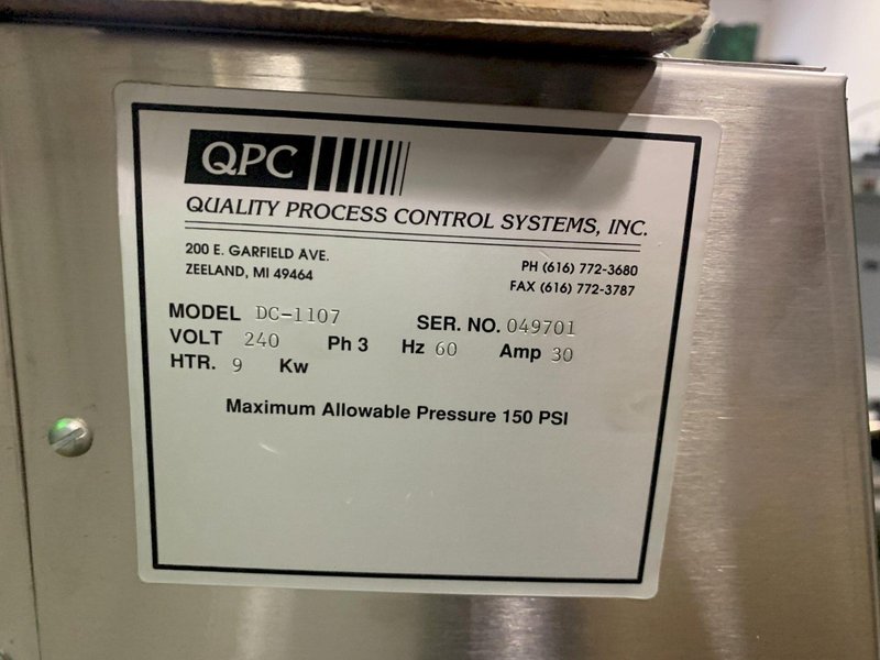 Quality Process Control Systems Used DC-1107 Mold Temperature Controller, 9kw, 240V