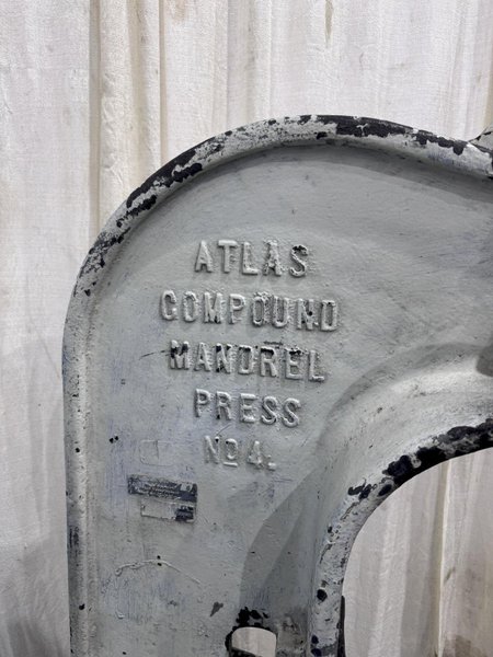 12-TON ATLAS MODEL 4 COMPOUND ARBOR PRESS: STOCK #80934