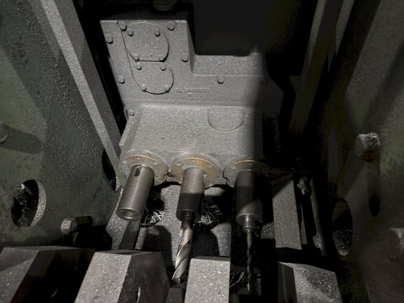 PEDDINGHAUS BDL-1250/9 DRILL LINE WITH GERNETTI ROBERTO SAW. STOCK # 1213525