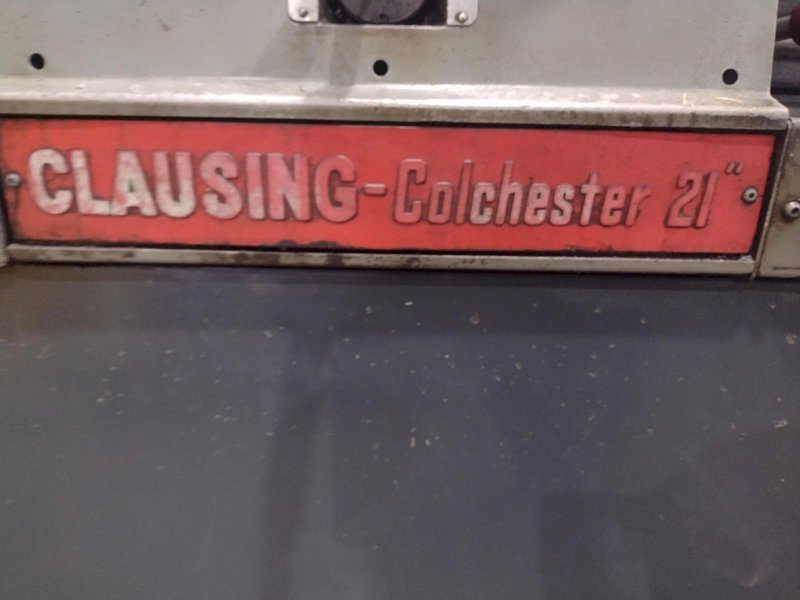 21" x 120" CLAUSING COLCHESTER MODEL #21 ENGINE LATHE 3.5" SPINDLE HOLE: YOBRO #24560
