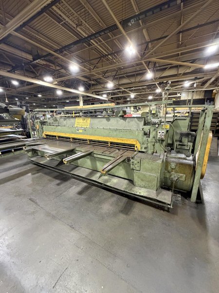 12' X 3/8" WYSONG MODEL #1238 MECHANICAL POWER SQUARING SHEAR : YOBRO #26002
