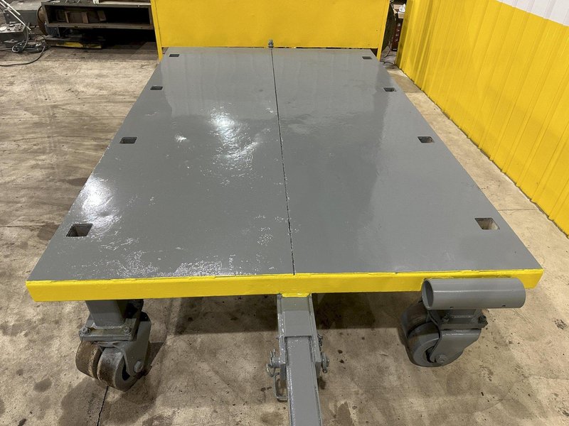 10,000 LBS X 120” X 78” HEAVY DUTY ROLLING TRANSFER CARTS: STOCK #19972