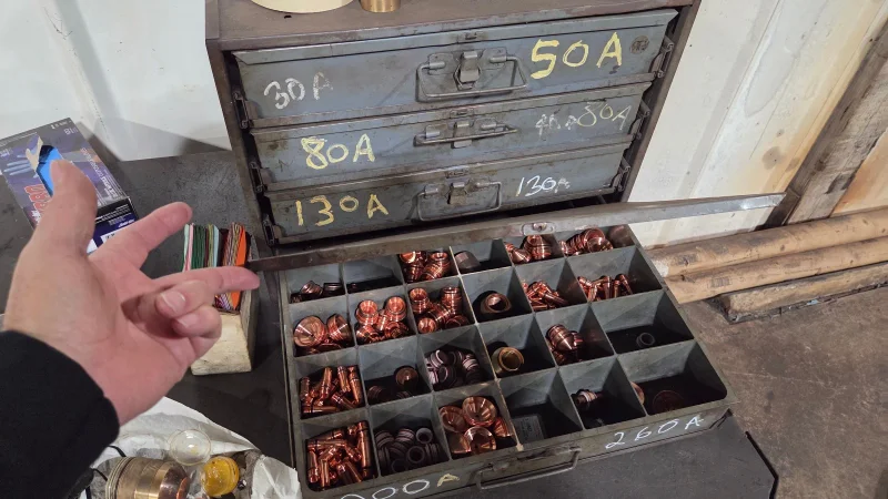 21' X 6' CNC PLASMA TABLE HPR260 POWER SUPPLY INTEGRATED CUTTING SYSTEM: YOBRO #25027