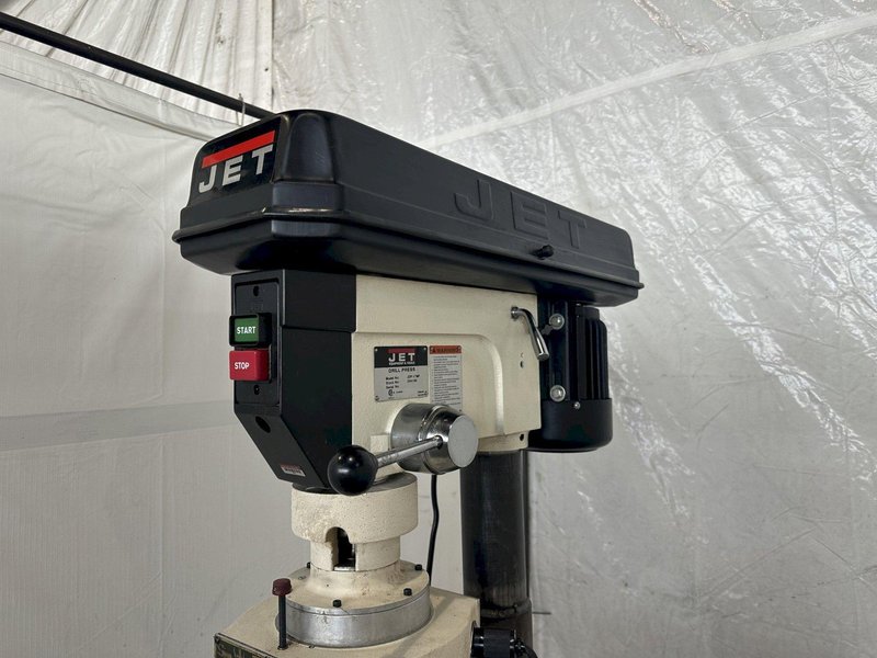 16&quot; JET JDP-17MF DRILL PRESS EQUIPPED WITH PROCURNIER #3 TAPPING ATTACHMENT. STOCK # 0954523