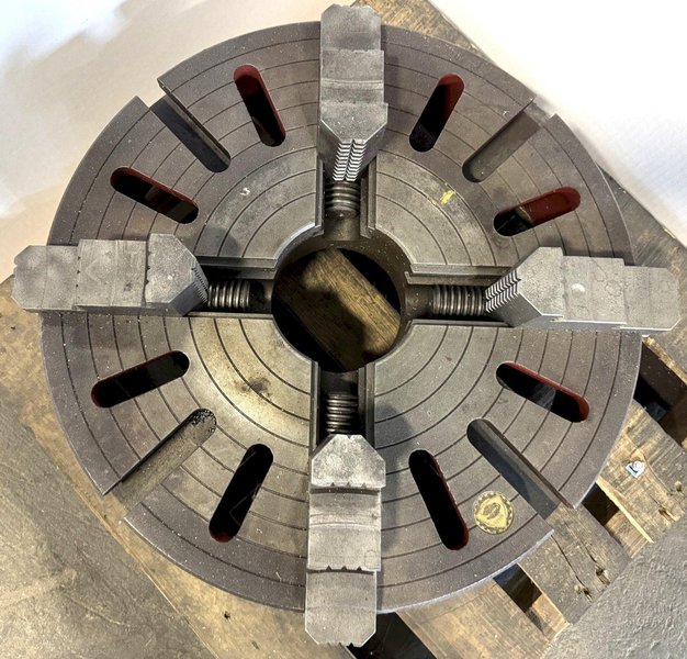 20" Bison 4-Jaw Chuck, D1-8 Camlock, 4-7/8" Hole