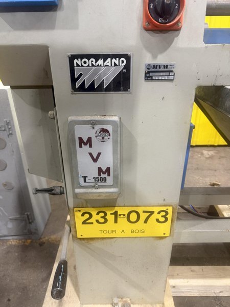 16" x 60" MVM MODEL #T-1500 NORMAND WOOD COPY LATHE: YOBRO #24348