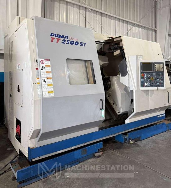 Daewoo Puma TT2500SY Multi Axis CNC Lathe – Y Axis Twin Spindle Twin Turret