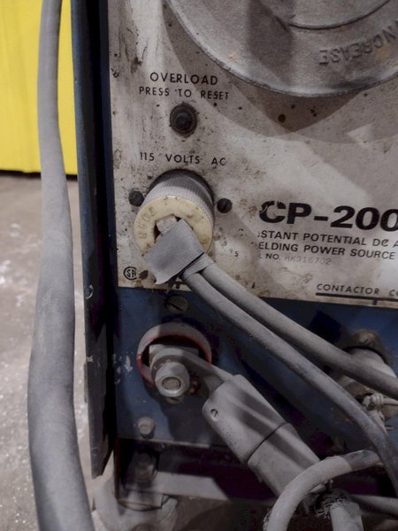 200 AMP MILLER  MODEL #CP-200 WELDER WITH MILLER WIRE FEEDER: STOCK #19660
