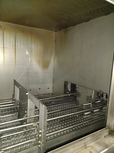 24" WIDE FPI SYSTEMS MODEL #CBW-24 STAINLESS STEEL CONVEYOR TYPER PASS-THROUGH PARTS WASHER: YOBRO #25173