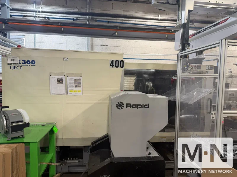 397 TON 26 OZ NISSEI MODEL NEX360IV-100LE ELECTRIC INJECTION MOLDING MACHINE MFG 2006