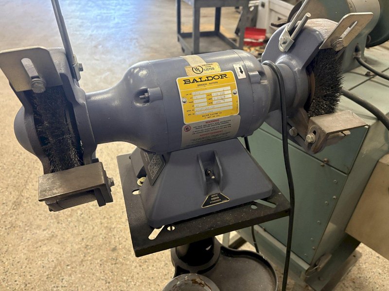 BALDOR Model 7306 Double End Wire Wheel Pedestal Grinder / Buffer