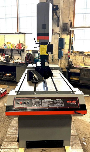18" x 28" Marvel Series 8 Mark II Tilt Frame Vertical Band Saw , High Column, 1" Blade, 2 HP, To Be Reconditioned