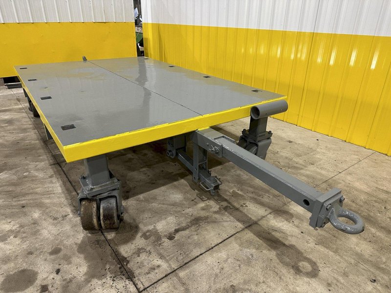 10,000 LBS X 120” X 78” HEAVY DUTY ROLLING TRANSFER CARTS: STOCK #19974