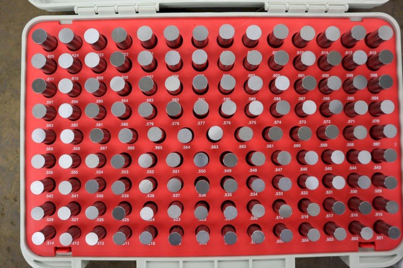 Vermont Pin Gage Set .501" - .625"+, and Meyer Pin Gage Set .626" - .750" +, in Plastic Cases- Auction Item