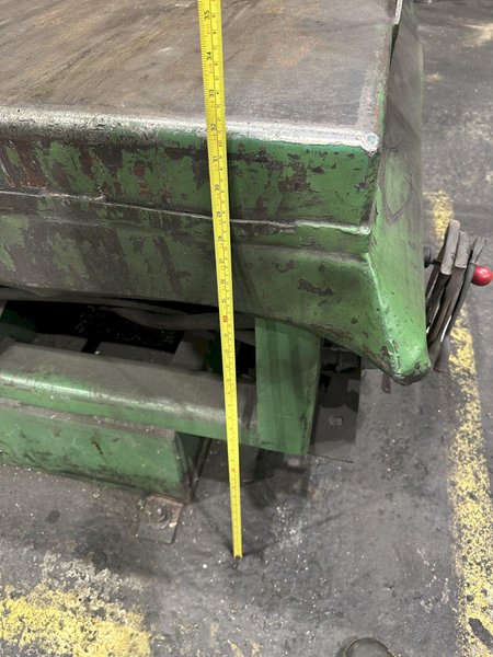 2,000 LBS x 48" x 48"  PARKER PNEUMATIC POWERED PALLET / PARTS TIPPER: STOCK #20822