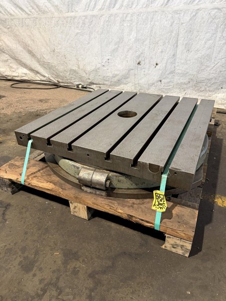36" X 36" MANUAL  ROTARY TABLE. STOCK # 0668325