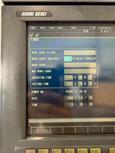 Mori Seiki SL-403B/800 CNC Turning Center – 18″ Chuck Big Bore Lathe