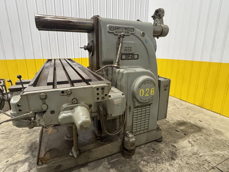 #4CK KEARNEY &amp; TRECKER  MODEL #25HP-4CK K&amp;T HORIZONTAL TABLE TYPE MILL: STOCK #21214